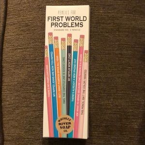 Whiskey River Soap Co First World Problems Pencils